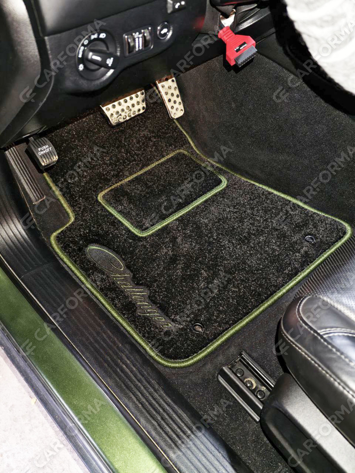 Ворсовые коврики на Dodge Challenger III 2008&nbsp;-&nbsp;2023 в Чебоксарах