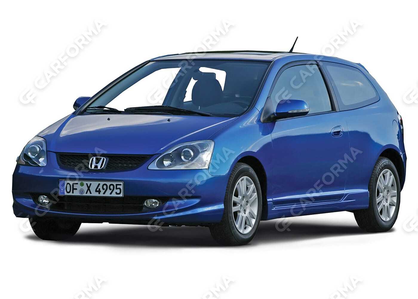 Ворсовые коврики на Honda Civic VII 3d 2001&nbsp;-&nbsp;2006