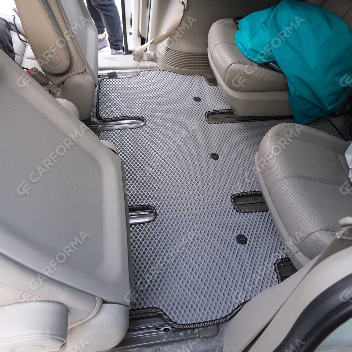 Ворсовые коврики на KIA Carnival III 9 мест и 11 мест 2014&nbsp;-&nbsp;2021 в Чебоксарах