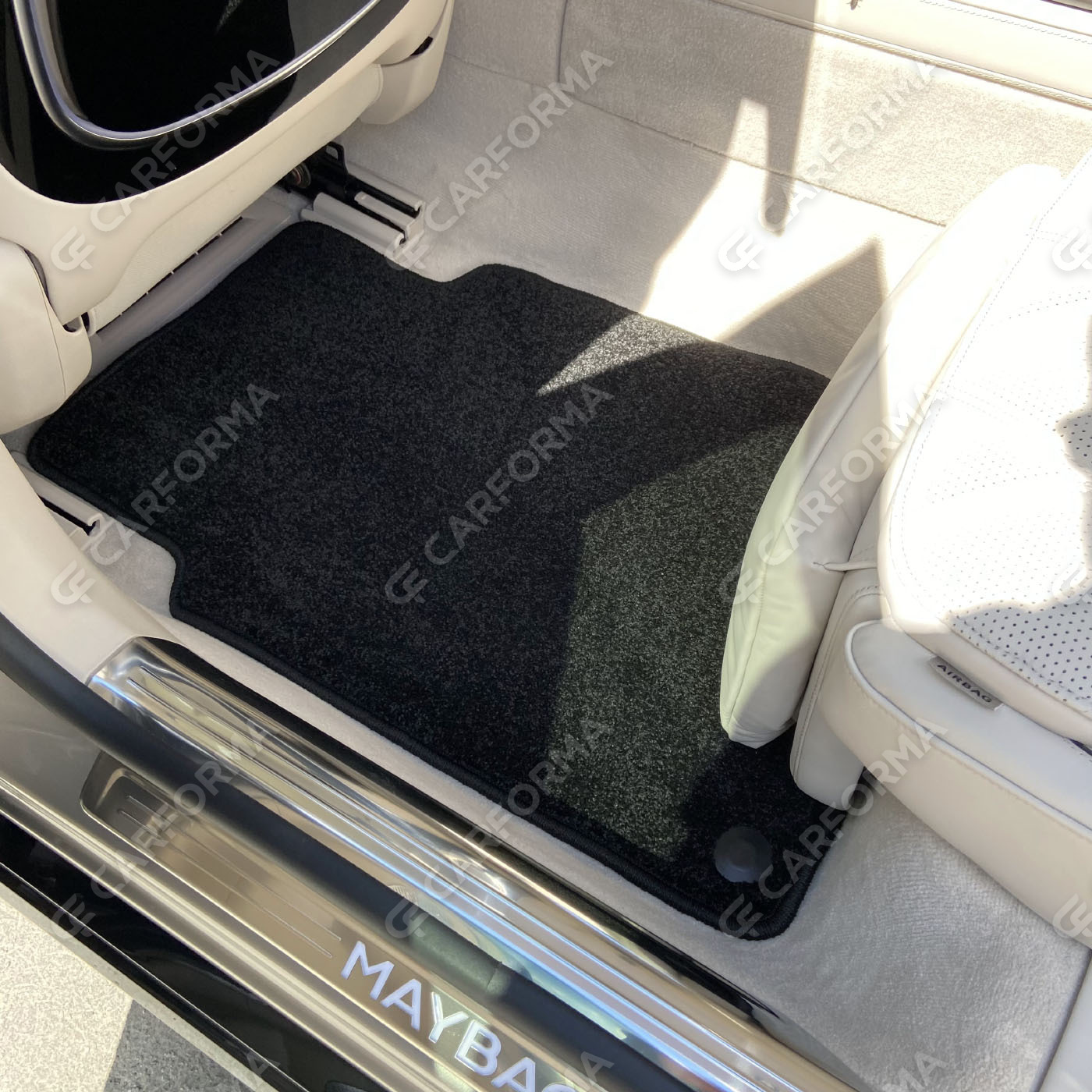 Ворсовые коврики на Mercedes S (Z223) Maybach 2020&nbsp;-&nbsp;2026 в Чебоксарах