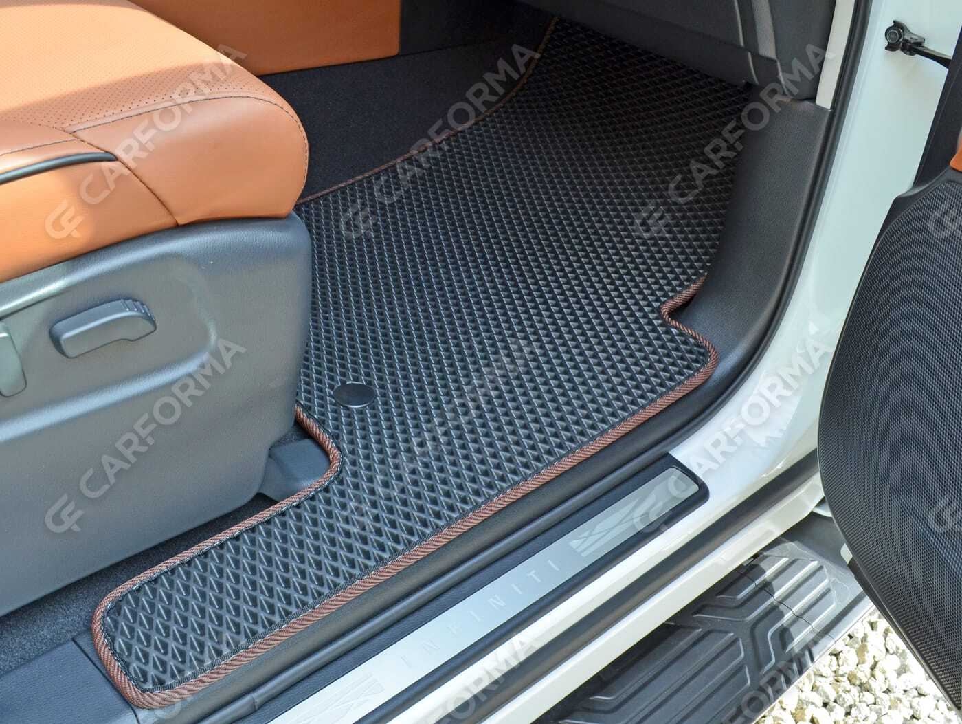 Ворсовые коврики на Infiniti QX56 II 2010&nbsp;-&nbsp;2014 в Чебоксарах