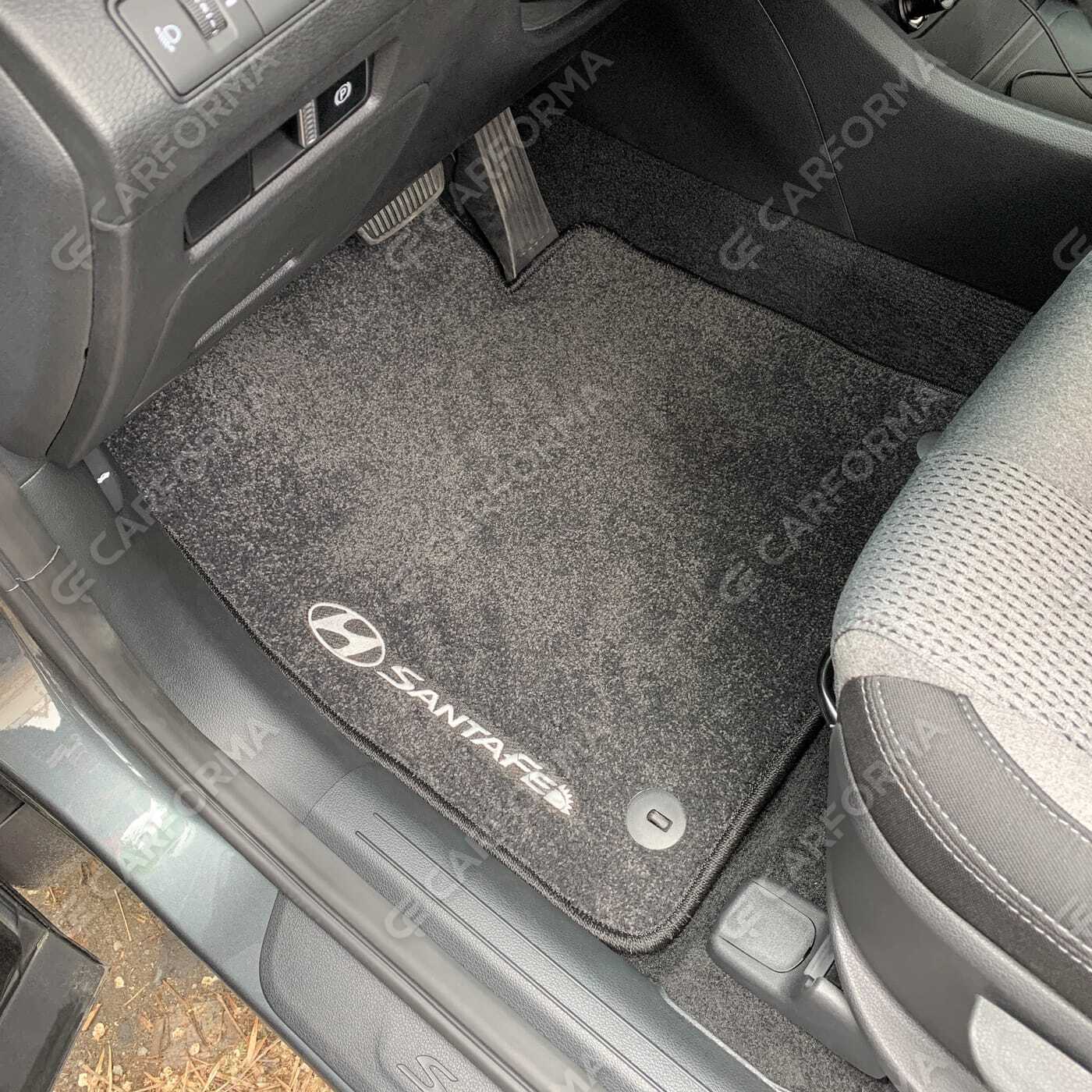 Ворсовые коврики на Hyundai Santa Fe IV 2018&nbsp;-&nbsp;2021 в Чебоксарах