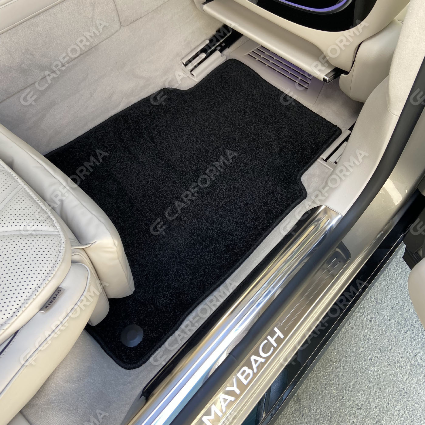 Ворсовые коврики на Mercedes S (Z223) Maybach 2020&nbsp;-&nbsp;2026 в Чебоксарах