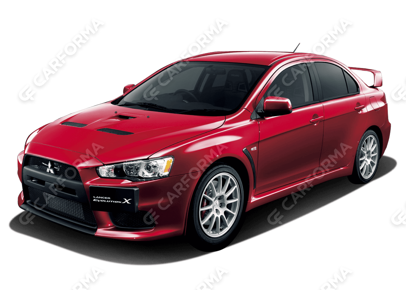 Ворсовые коврики на Mitsubishi Lancer Evolution X 2007&nbsp;-&nbsp;2016