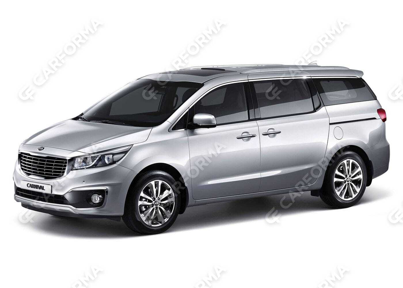 Ворсовые коврики на KIA Carnival III 9 мест и 11 мест 2014&nbsp;-&nbsp;2021