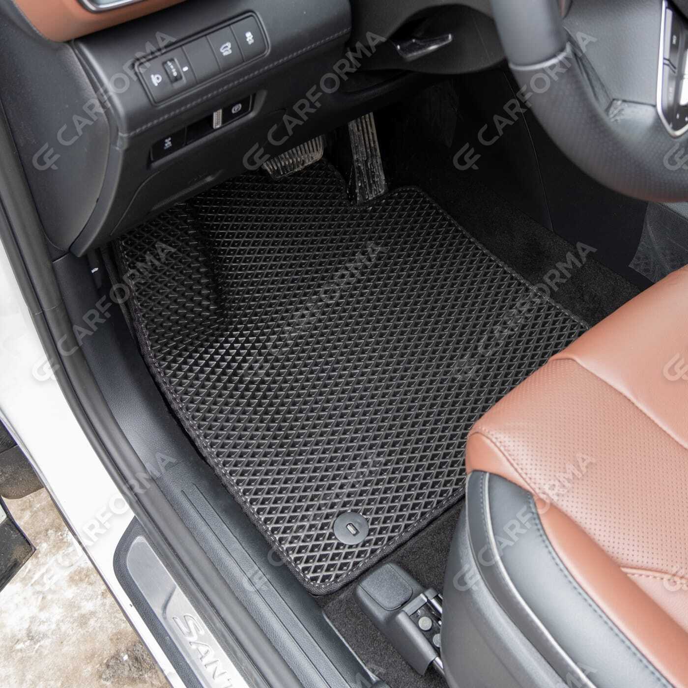 Ворсовые коврики на Hyundai Santa Fe IV рестайлинг 2020&nbsp;-&nbsp;2026 в Чебоксарах