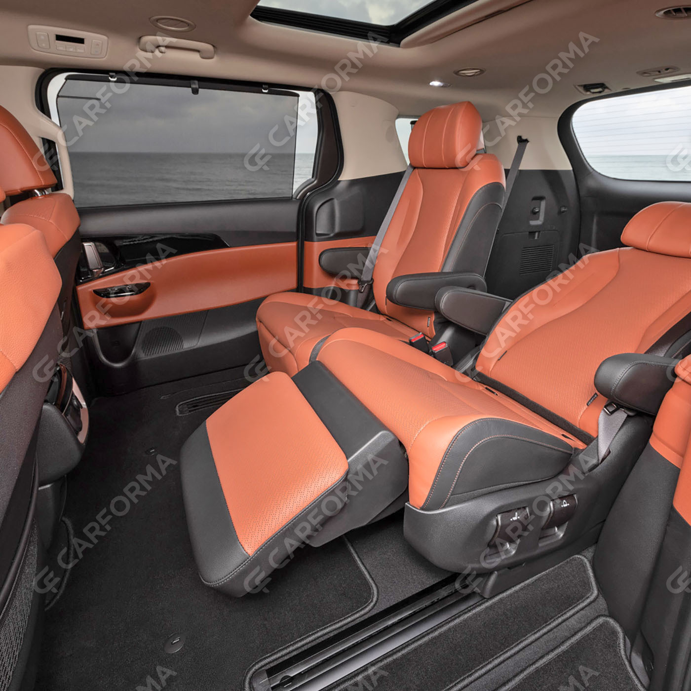 Ворсовые коврики на KIA Carnival IV 7 мест с оттоманками 2020&nbsp;-&nbsp;2026 в Чебоксарах