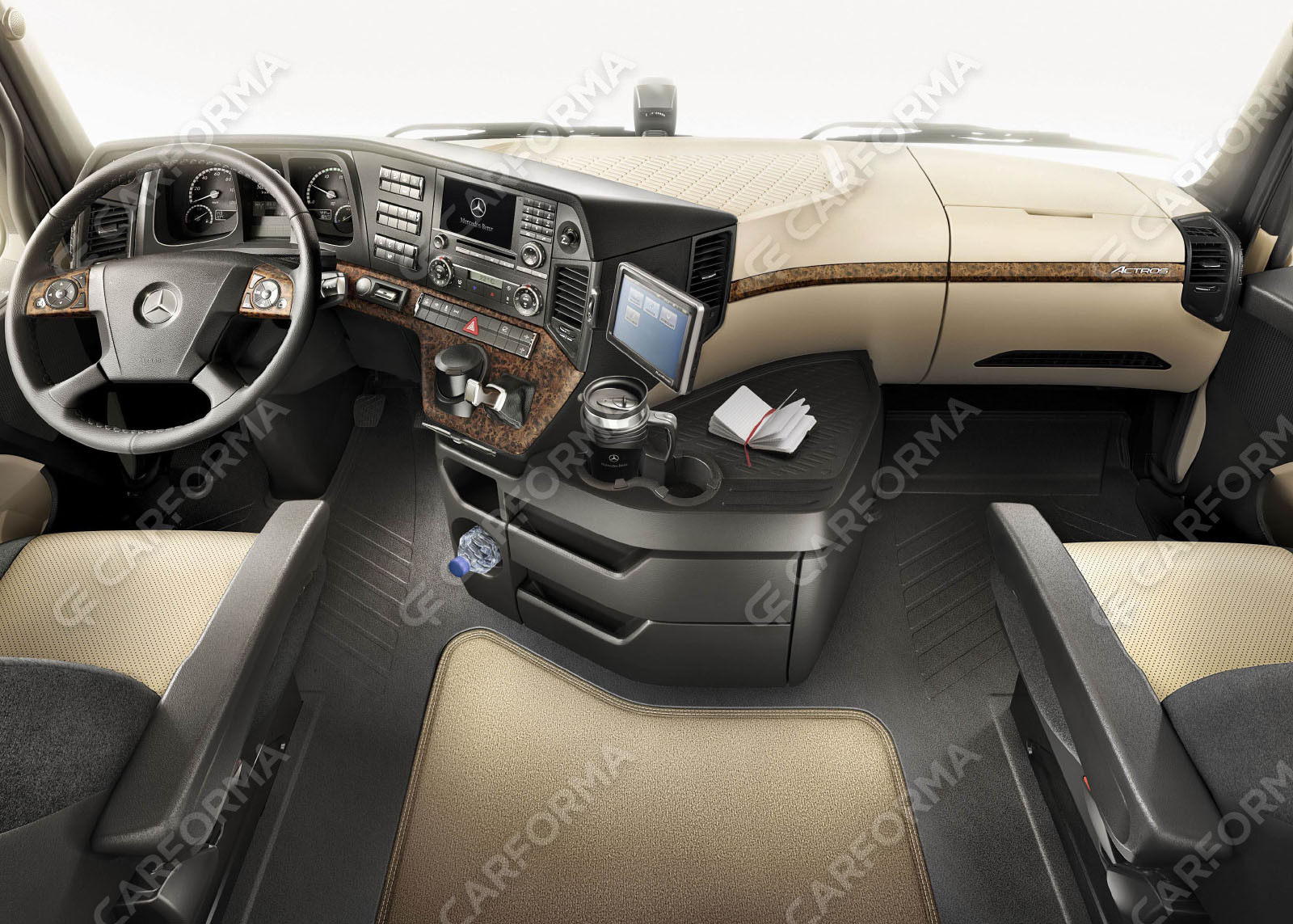 Ворсовые коврики на Mercedes Actros MP4 MP5 тягач GigaSpace 2011&nbsp;-&nbsp;2026 в Чебоксарах