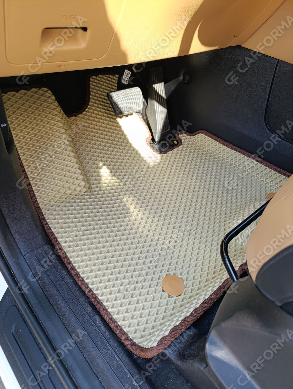 Ворсовые коврики на KIA Carnival IV 7 мест с оттоманками 2020&nbsp;-&nbsp;2026 в Чебоксарах