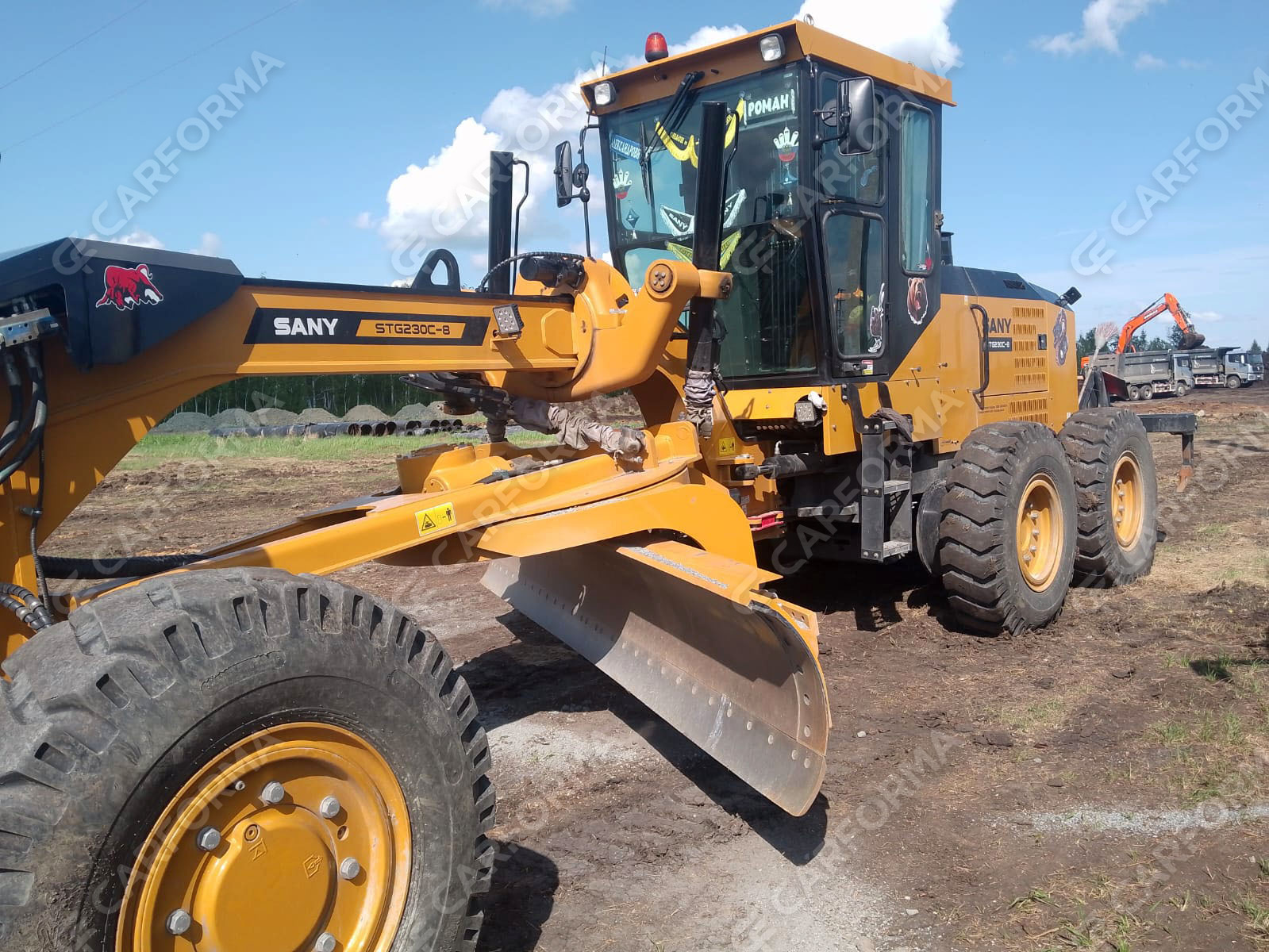 Ворсовые коврики на Спецтехника Автогрейдер SANY STG230C 8 AWD  в Чебоксарах