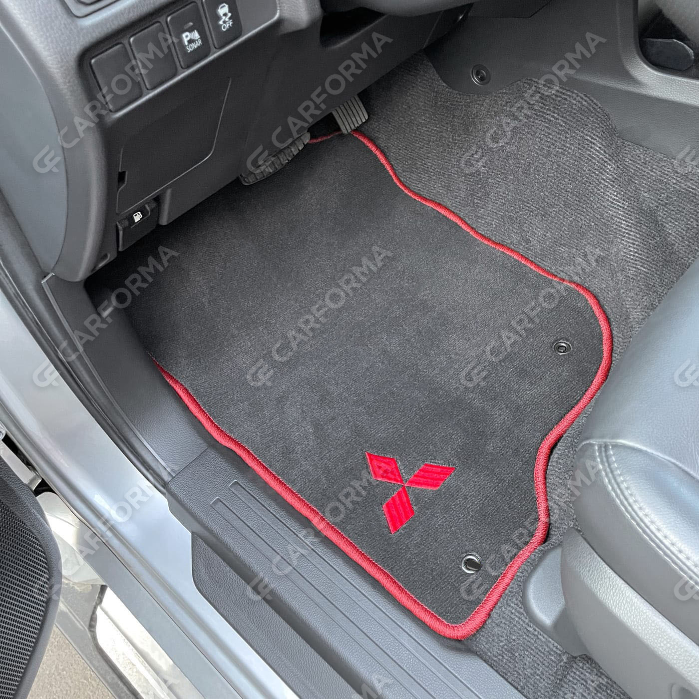 Ворсовые коврики на Mitsubishi Pajero Sport III 2015&nbsp;-&nbsp;2026 в Чебоксарах