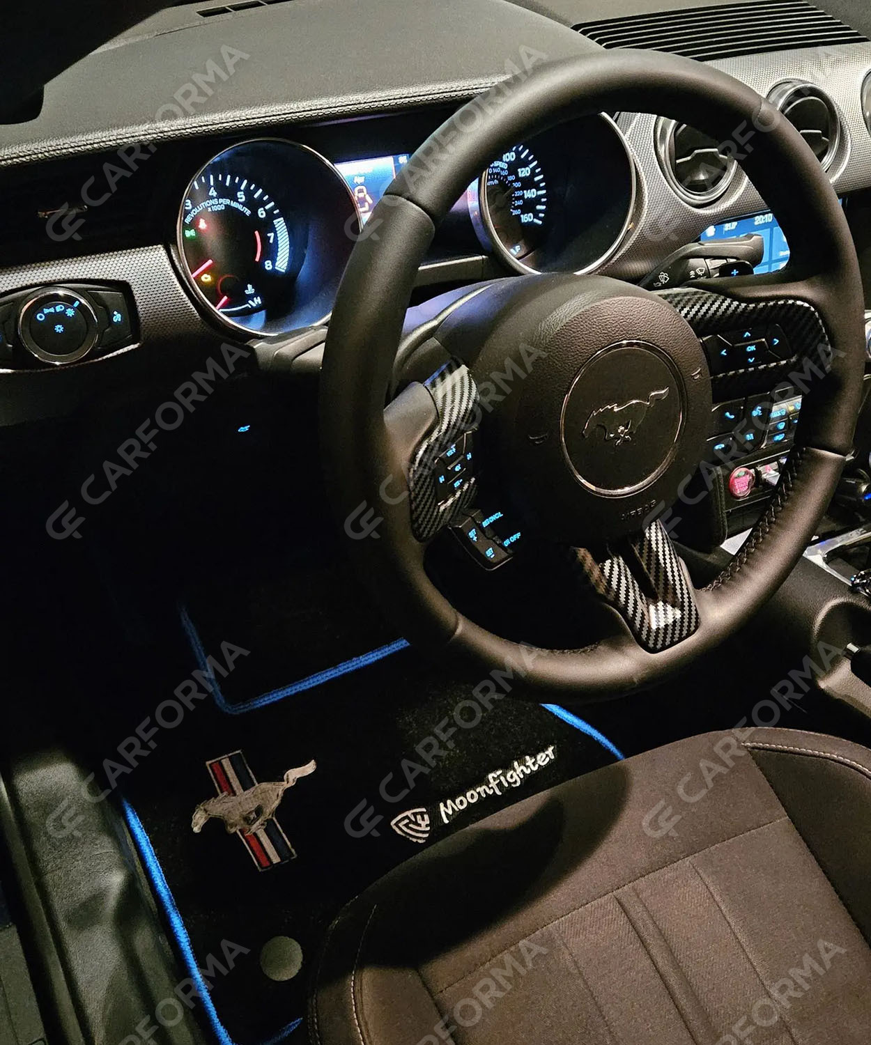 Ворсовые коврики на Ford Mustang VI 2013&nbsp;-&nbsp;2023 в Чебоксарах