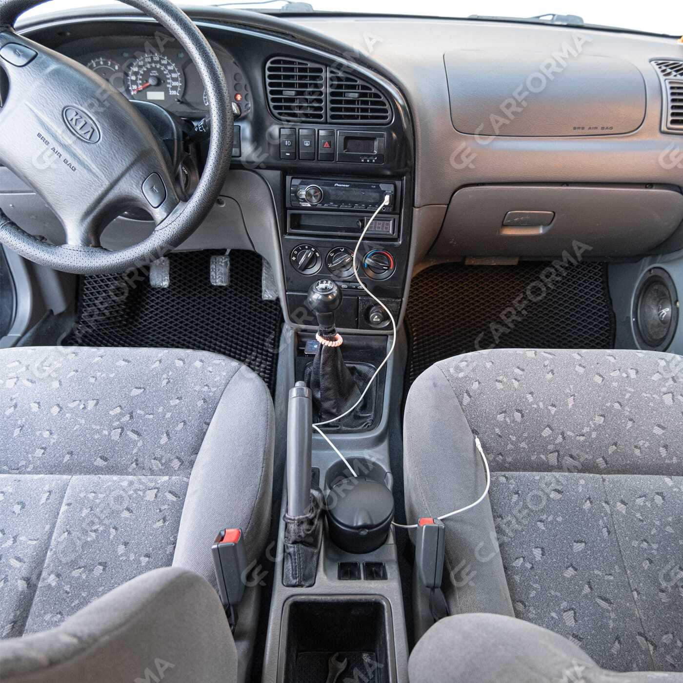 Ворсовые коврики на KIA Spectra 2000&nbsp;-&nbsp;2011 в Чебоксарах