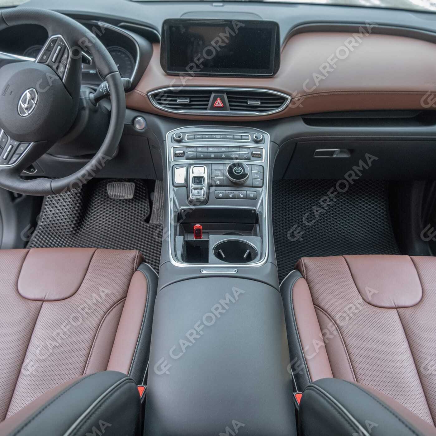 Ворсовые коврики на Hyundai Santa Fe IV рестайлинг 2020&nbsp;-&nbsp;2026 в Чебоксарах