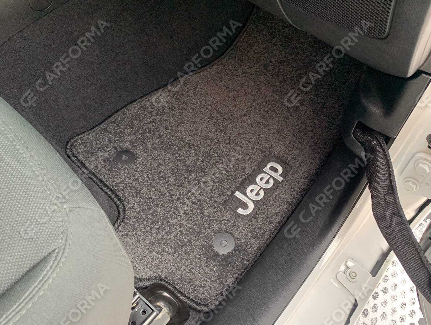 Ворсовые коврики на Jeep Wrangler (JL) 2017&nbsp;-&nbsp;2026 в Чебоксарах