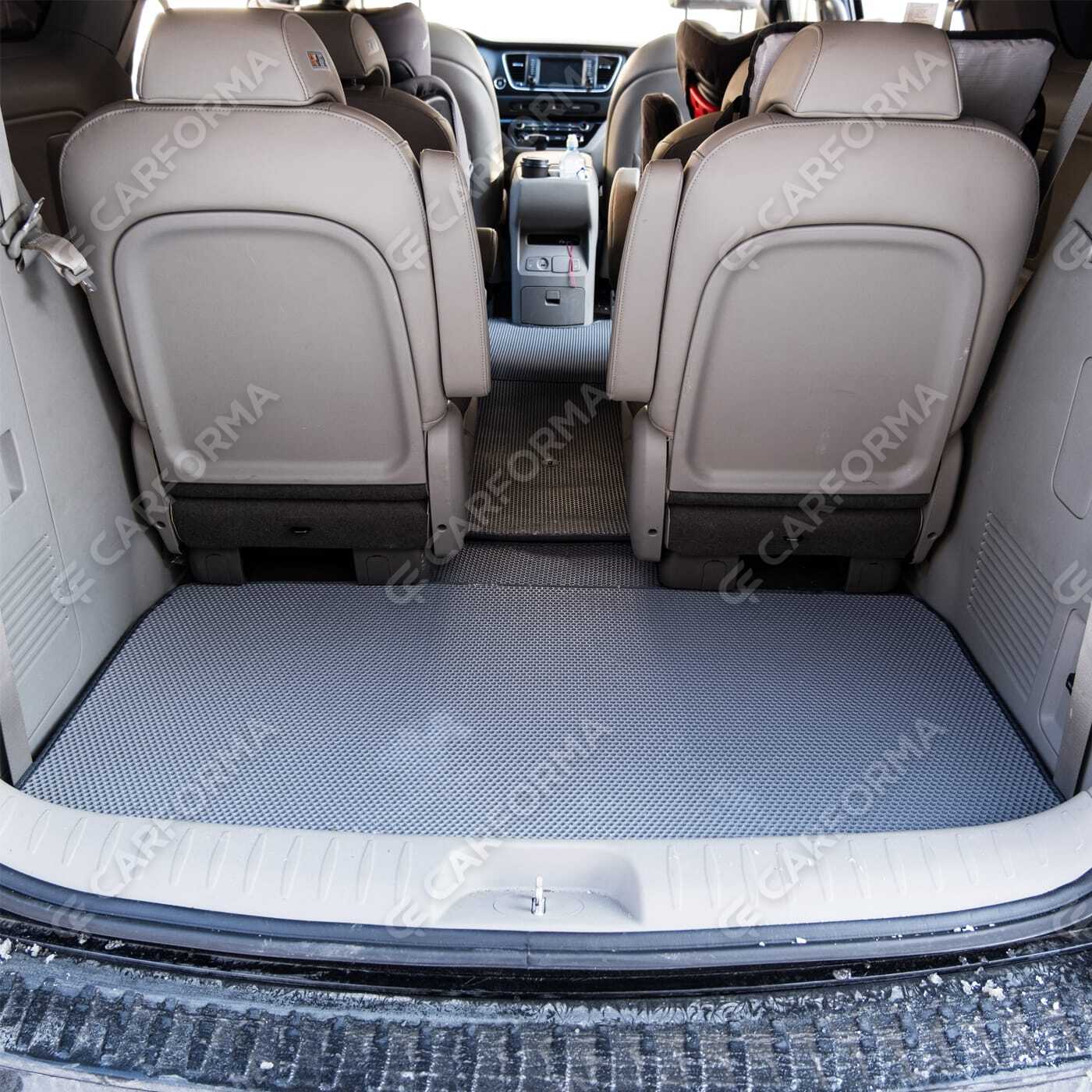 Ворсовые коврики на KIA Carnival III 9 мест и 11 мест 2014&nbsp;-&nbsp;2021 в Чебоксарах