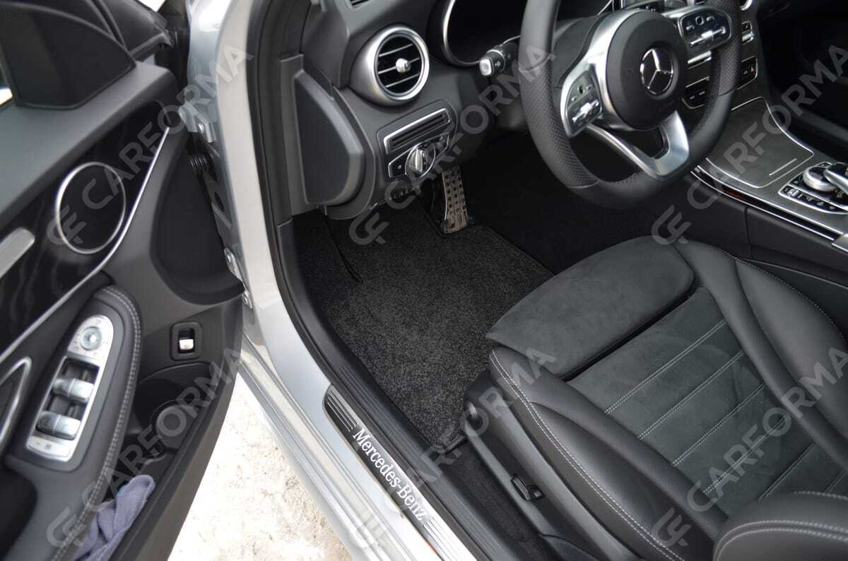 Ворсовые коврики на Mercedes C (W205) 2014&nbsp;-&nbsp;2023 в Чебоксарах