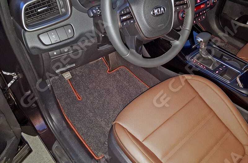 Ворсовые коврики на KIA Sorento III Prime 2015&nbsp;-&nbsp;2020 в Чебоксарах