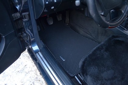 Ворсовые коврики на Mercedes C (W202) 1993 - 2000 в Чебоксарах Ворсовые коврики на Mercedes C (W202) 1993 - 2000 в Чебоксарах