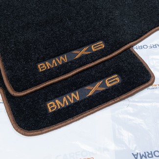 Ворсовые коврики на BMW X6 (E71/E72) 2008 - 2014 в Чебоксарах Ворсовые коврики на BMW X6 (E71/E72) 2008 - 2014 в Чебоксарах