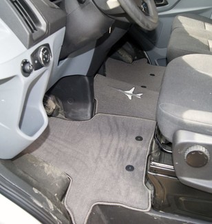 Ворсовые коврики на Ford Transit 7 2013 - 2026 в Чебоксарах Ворсовые коврики на Ford Transit 7 2013 - 2026 в Чебоксарах