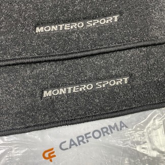 Ворсовые коврики на Mitsubishi Pajero Sport III 2015 - 2026 в Чебоксарах Ворсовые коврики на Mitsubishi Pajero Sport III 2015 - 2026 в Чебоксарах