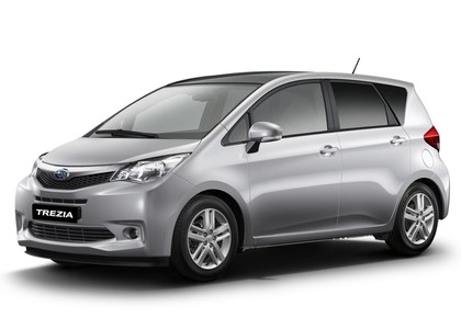 Ворсовые коврики на Subaru Trezia 2010 - 2016 в Чебоксарах Ворсовые коврики на Subaru Trezia 2010 - 2016 в Чебоксарах