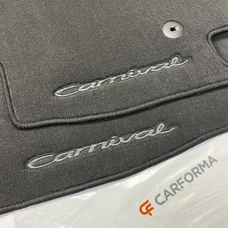 Ворсовые коврики на KIA Carnival III 9 мест и 11 мест 2014&nbsp;-&nbsp;2021 в Чебоксарах