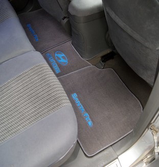 Ворсовые коврики на Hyundai Santa Fe I Ворсовые коврики на Hyundai Santa Fe I