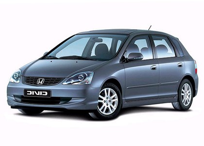Ворсовые коврики на Honda Civic VII 5d 2000&nbsp;-&nbsp;2005 в Чебоксарах