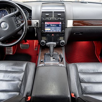 Ворсовые коврики на Volkswagen Touareg I 2002 - 2010 в Чебоксарах Ворсовые коврики на Volkswagen Touareg I 2002 - 2010 в Чебоксарах