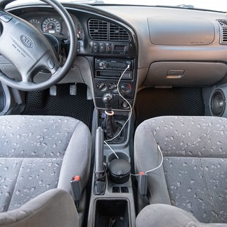 Ворсовые коврики на KIA Spectra 2000&nbsp;-&nbsp;2011 в Чебоксарах