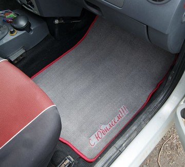 Ворсовые коврики на Renault Logan I 2004 - 2016 в Чебоксарах Ворсовые коврики на Renault Logan I 2004 - 2016 в Чебоксарах