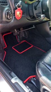 Ворсовые коврики на Porsche 911 (996) 1997 - 2005 в Чебоксарах Ворсовые коврики на Porsche 911 (996) 1997 - 2005 в Чебоксарах