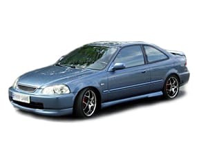 Ворсовые коврики на Honda Civic VI 2d 1995&nbsp;-&nbsp;2000 в Чебоксарах