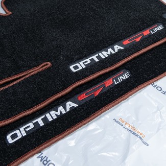 Ворсовые коврики на KIA Optima II 2016 - 2020 в Чебоксарах Ворсовые коврики на KIA Optima II 2016 - 2020 в Чебоксарах